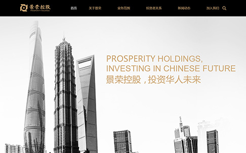 景荣金融集团网站建设